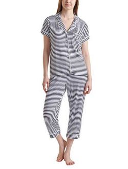 2 Piece Notch Collar Pajama Set