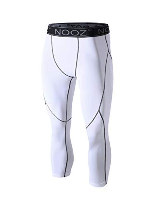 Nooz Men's Quick Dry Powerflex Compression Baselayer Pants, Legging Tights for Men