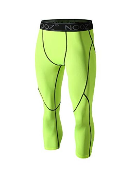 Nooz Men's Quick Dry Powerflex Compression Baselayer Pants, Legging Tights for Men