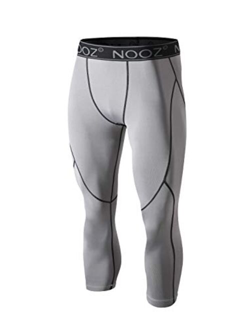 Nooz Men's Quick Dry Powerflex Compression Baselayer Pants, Legging Tights for Men