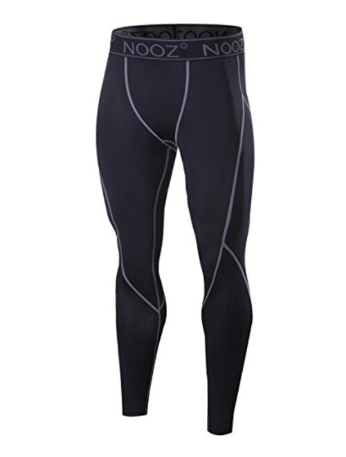 Nooz Men's Quick Dry Powerflex Compression Baselayer Pants, Legging Tights for Men