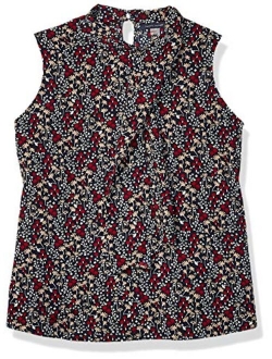 Women's Sleeveless Collared Blouse