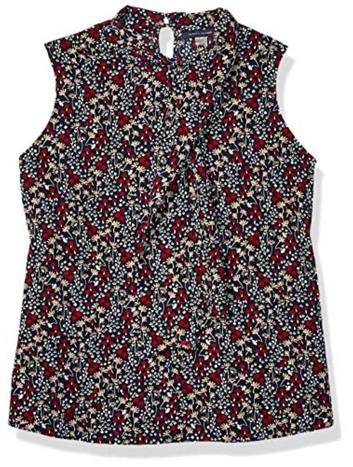 Tommy Hilfiger Women's Sleeveless Collared Blouse