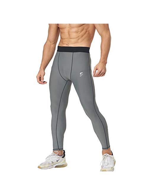 SS COLOR FISH Men Compression Pants Athletic Baselayer Workout Legging Running Tights for Men