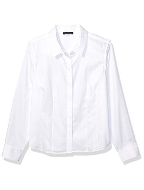 Tommy Hilfiger Women's Collared Non Iron Buttondown Shirt