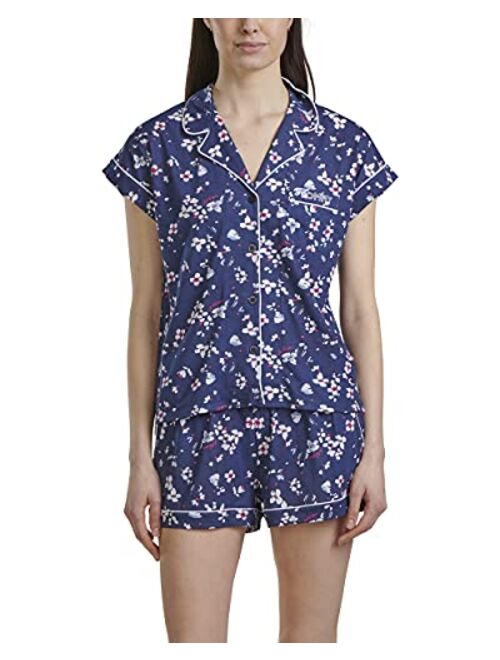 Tommy Hilfiger Women's Sleeve Top and Short Classic Pajama Set Pj