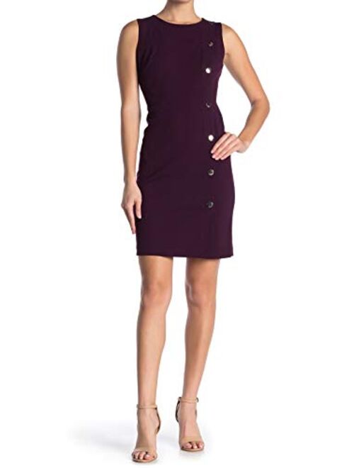 Tommy Hilfiger Women's Button Trim Sheath