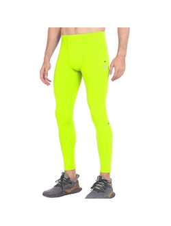 PIQIDIG Workout Leggings Yoga Pants with Pockets - Men Athletic Compression Pants Tights