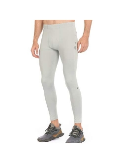 PIQIDIG Workout Leggings Yoga Pants with Pockets - Men Athletic Compression Pants Tights