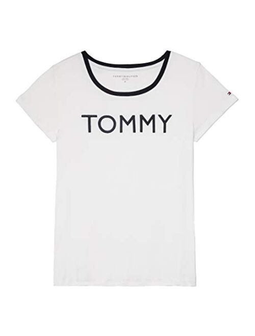 Tommy Hilfiger Women's Adaptive T Shirt with Wide Neck Opening