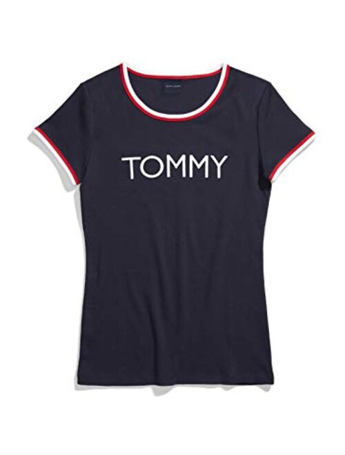 Tommy Hilfiger Women's Adaptive T Shirt with Wide Neck Opening