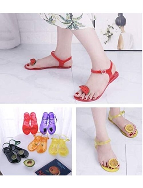 B-B World Comfortable and Cute Summer Jelly Fruit Sandals