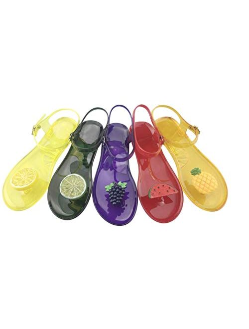 B-B World Comfortable and Cute Summer Jelly Fruit Sandals