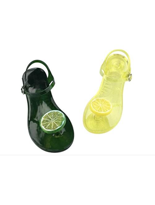 B-B World Comfortable and Cute Summer Jelly Fruit Sandals