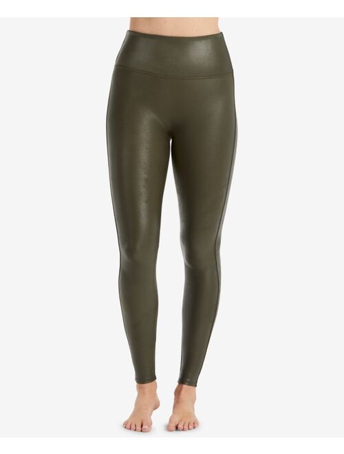 SPANX Women's  Faux-Leather Tummy Control Leggings