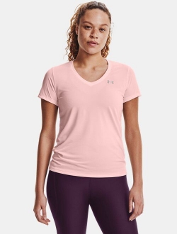 Women's UA Tech Bubble Heather Short Sleeve V-Neck