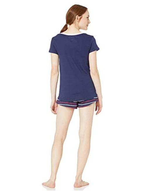 Tommy Hilfiger Logo Women's Top and Shorts Pajama Set Pj