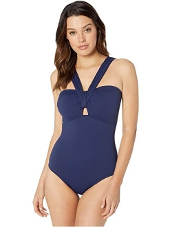 Pearl Shoulder Strap One-Piece