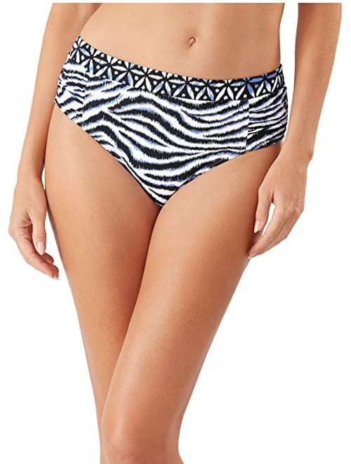 Tommy Bahama Zanzibar Zebra High-Waist Bottoms