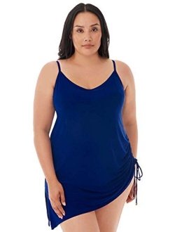 Magicsuit Plus Size Solid Brynn Swimdress One-Piece