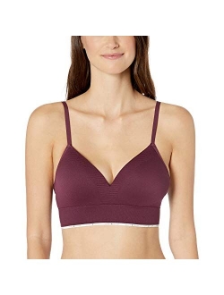 Women's Seamless Push-up Logo Lounge Bralette Bra