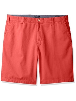 Men's Big and Tall Cotton Twill Flat Front Chino Short