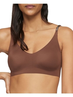 Women's Invisibles Comfort Seamless Wirefree Lightly Lined Triangle Bralette Bra