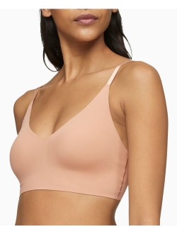 Women's Invisibles Comfort Seamless Wirefree Lightly Lined Triangle Bralette Bra