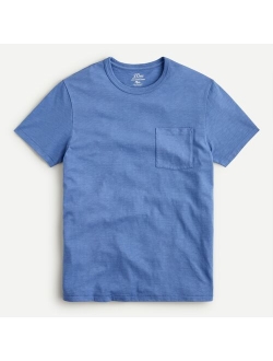 Garment-dyed slub cotton crewneck T-shirt