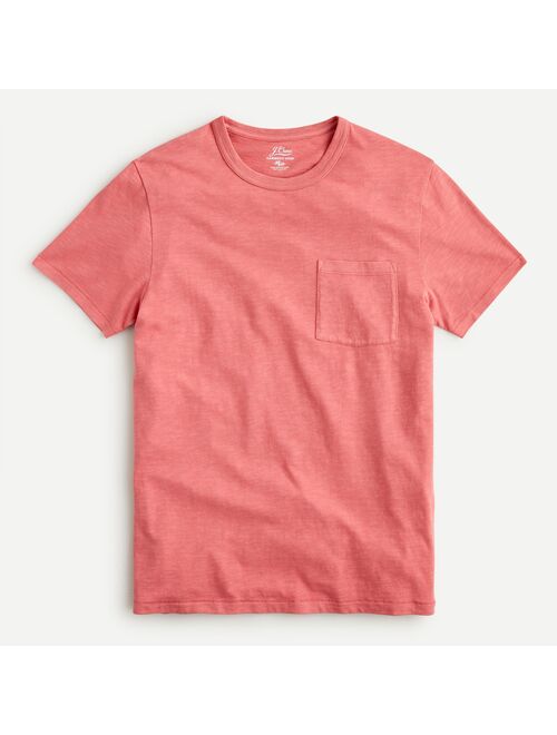 J.Crew Garment-dyed slub cotton crewneck T-shirt