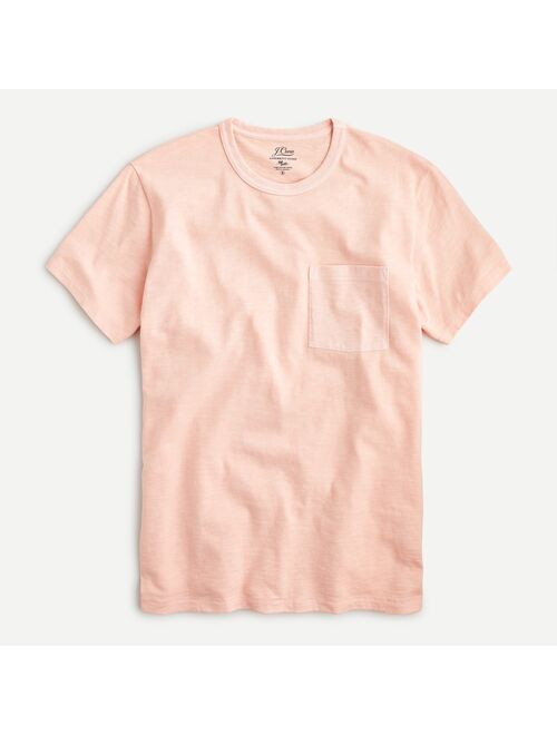 J.Crew Garment-dyed slub cotton crewneck T-shirt