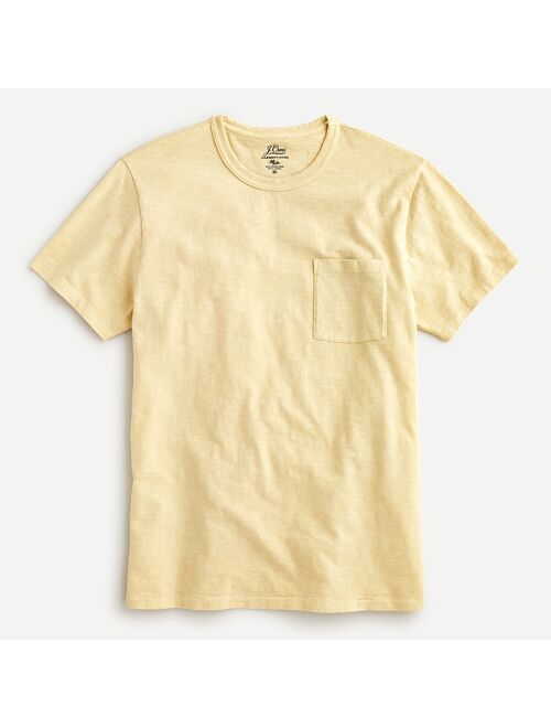 J.Crew Garment-dyed slub cotton crewneck T-shirt