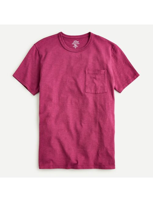 J.Crew Garment-dyed slub cotton crewneck T-shirt