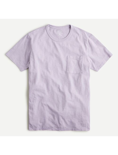 J.Crew Garment-dyed slub cotton crewneck T-shirt