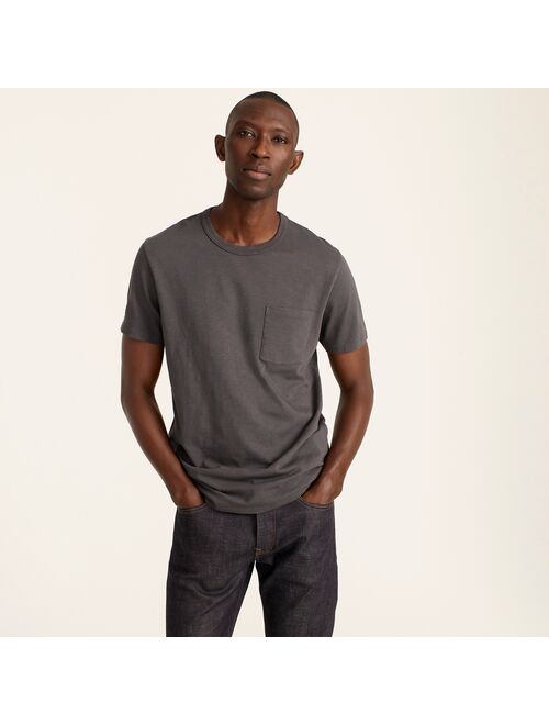 J.Crew Garment-dyed slub cotton crewneck T-shirt