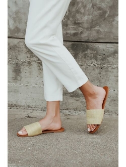 Addison Natural Slide Sandals