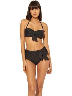 Bleu Rod Beattie Urban Goddess High-Waist Draped Front Bottoms