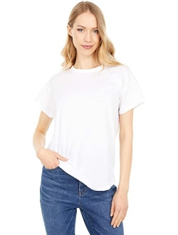 Whisper Cotton Rib-Crewneck Tee