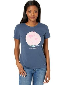 Life is Good Crusher-Lite™ Tee Mama Flamingo