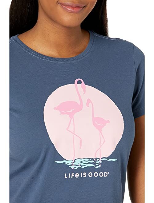 Life is Good Crusher-Lite™ Tee Mama Flamingo