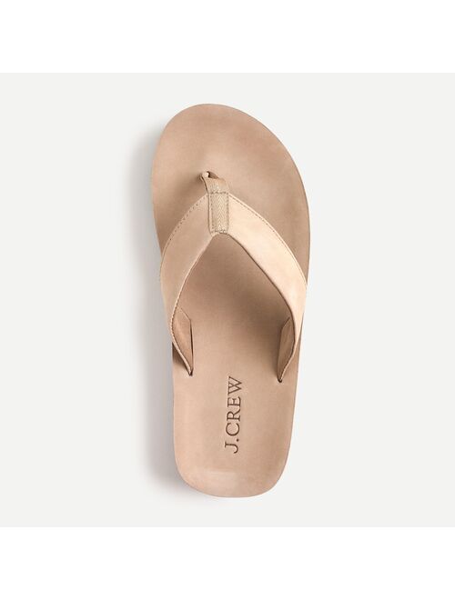 J.Crew Leather flip-flops