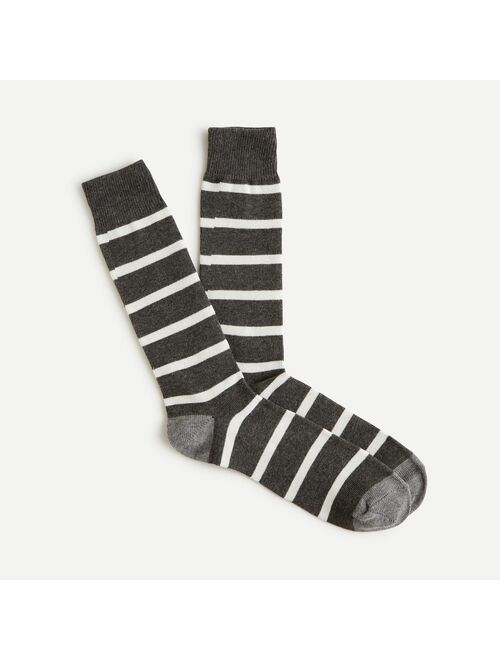 J.Crew Naval-striped socks