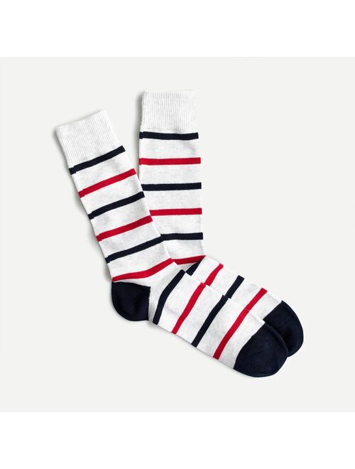 J.Crew Naval-striped socks