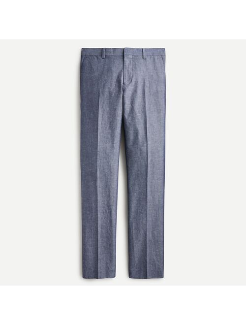 J.Crew Ludlow Slim-fit unstructured suit pant in Irish cotton-linen