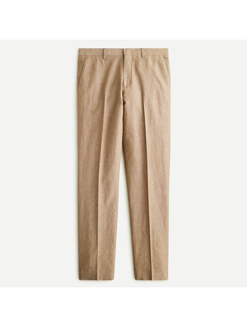 J.Crew Ludlow Slim-fit unstructured suit pant in Irish cotton-linen
