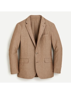 Ludlow Slim-fit unstructured suit jacket in Irish cotton-linen