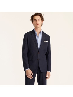 Ludlow Slim-fit unstructured suit jacket in Irish cotton-linen