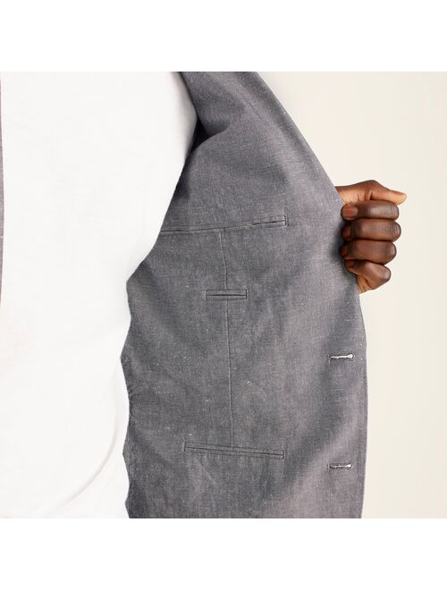 J.Crew Ludlow Slim-fit unstructured suit jacket in Irish cotton-linen