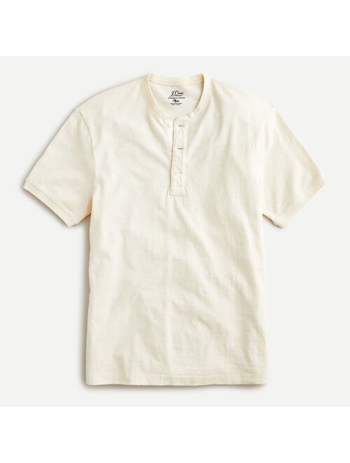 Buy J Crew Garment Dyed Slub Cotton Short Sleeve Henley Online Topofstyle