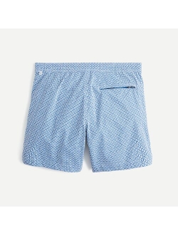 7" stretch eco pool short in maze print